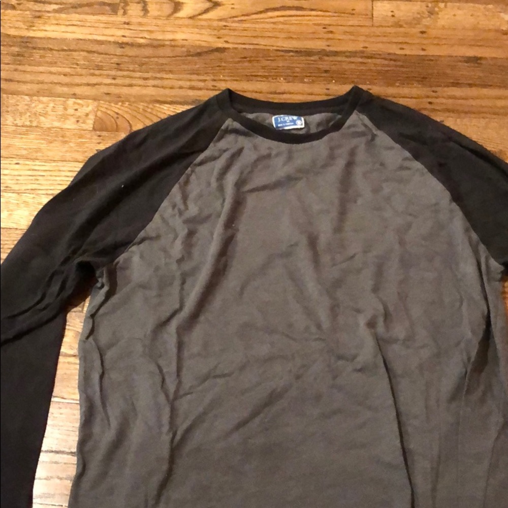 J crew long sleeve baseball tee